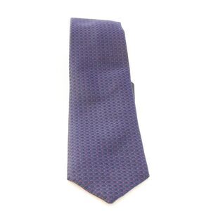 Emporio Armani Marine Blue Red Dotted Polyester-Silk Blend Tie – 3in
